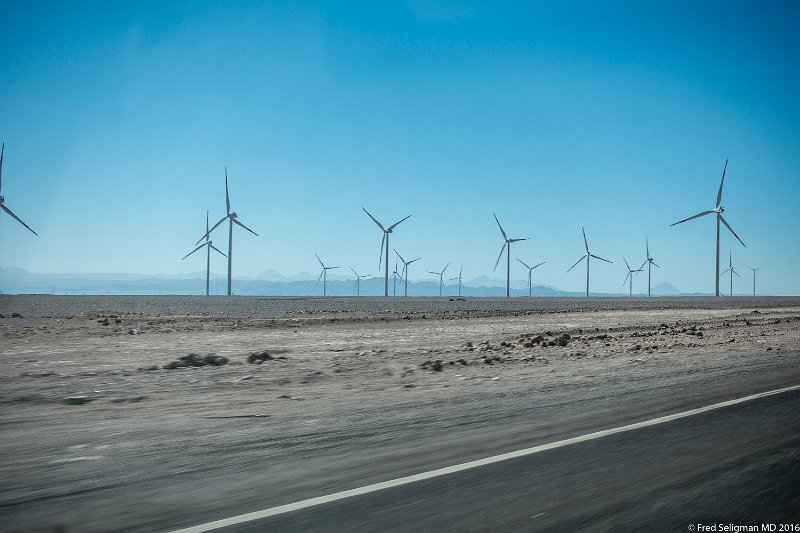 20160328_112548 RX100M3.jpg - Wind power stations close to Calama, Chile. Calama is a city in the Atacama Desert in northern Chile. It is the capital of El Loa Province, part of the Antofagasta Region. Calama is one of the driest cities in the world with average annual precipitation of just 5 mm.